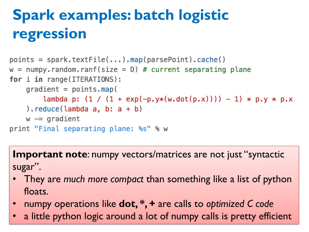 spark examples batch logistic regression 1