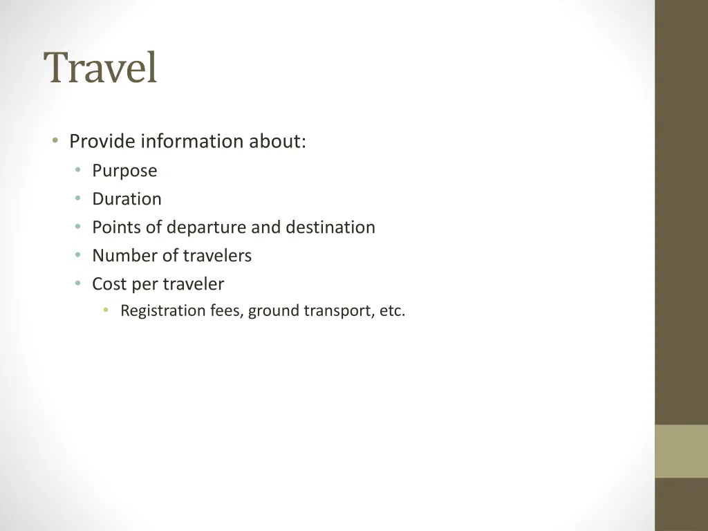 travel
