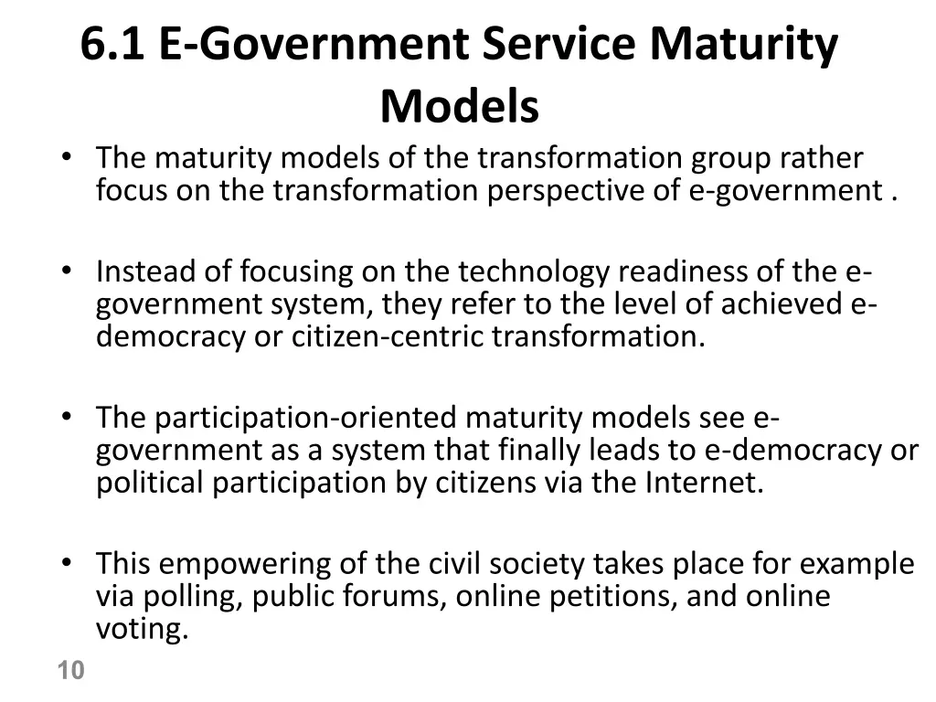 6 1 e government service maturity models 2