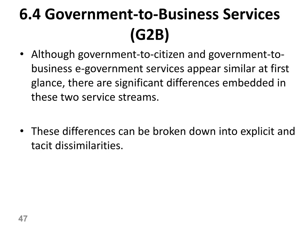 6 4 government to business services g2b although
