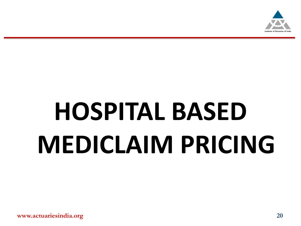 hospital based mediclaim pricing