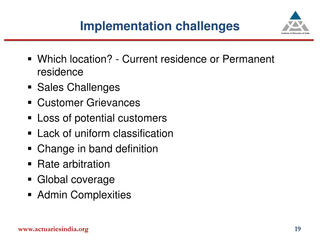 implementation challenges