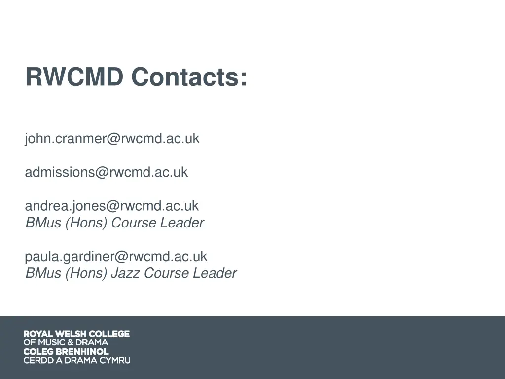 rwcmd contacts