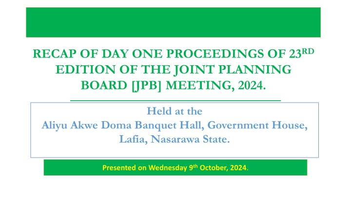recap of day one proceedings of 23 rd edition