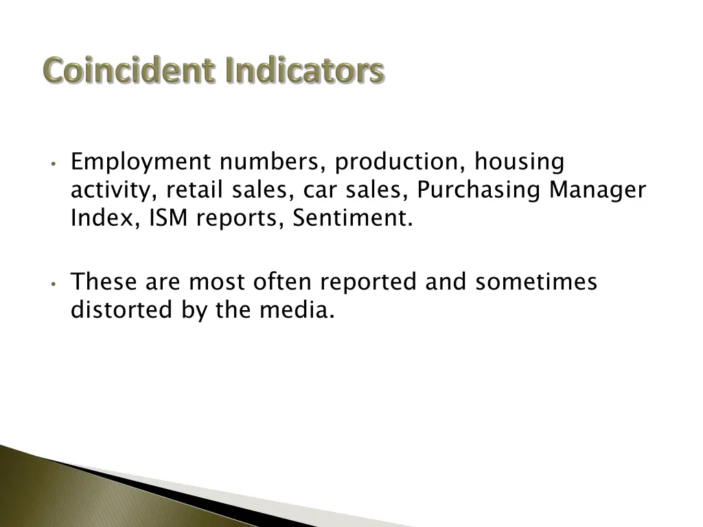 employment numbers production housing activity