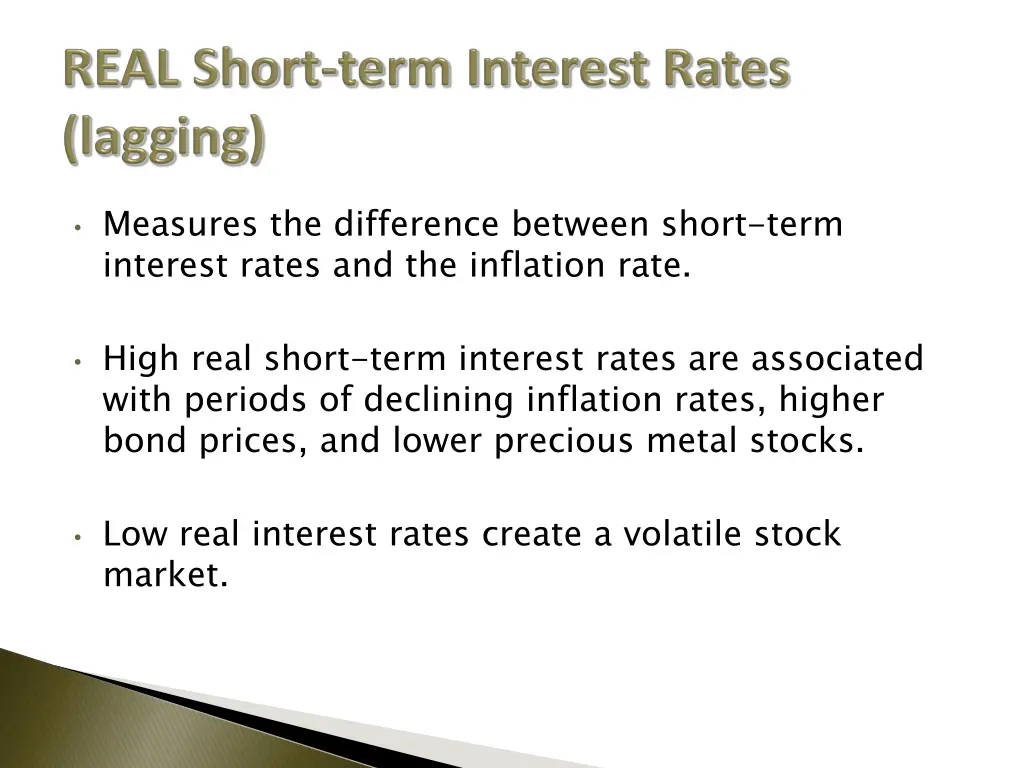measures the difference between short term