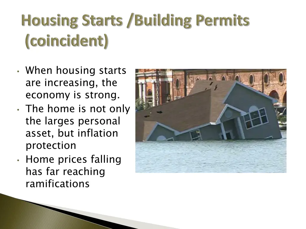 when housing starts are increasing the economy