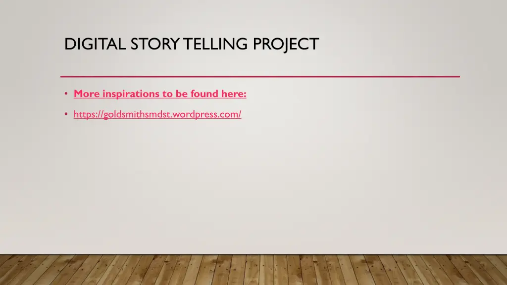 digital story telling project