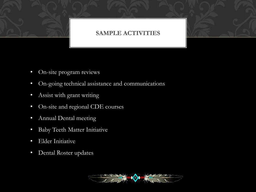 sample activities
