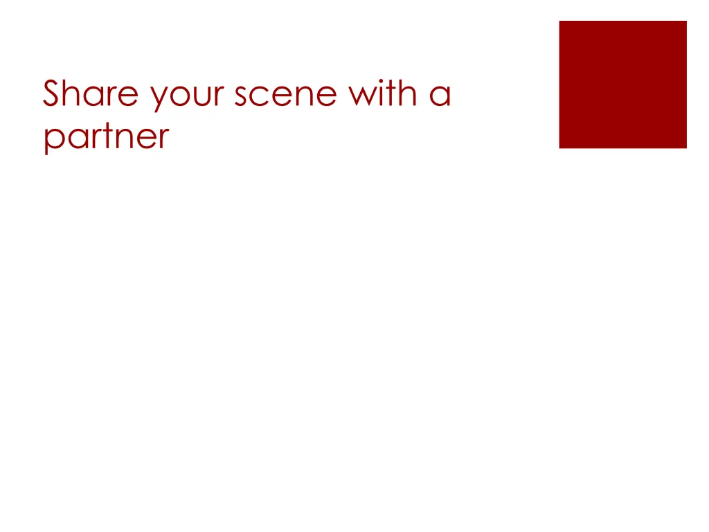 share your scene with a partner