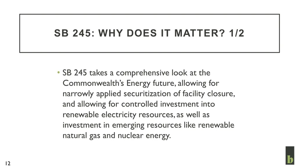 sb 245 why does it matter 1 2