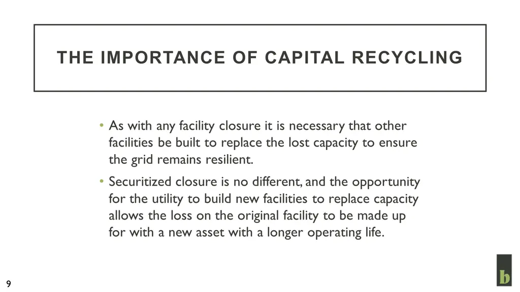 the importance of capital recycling