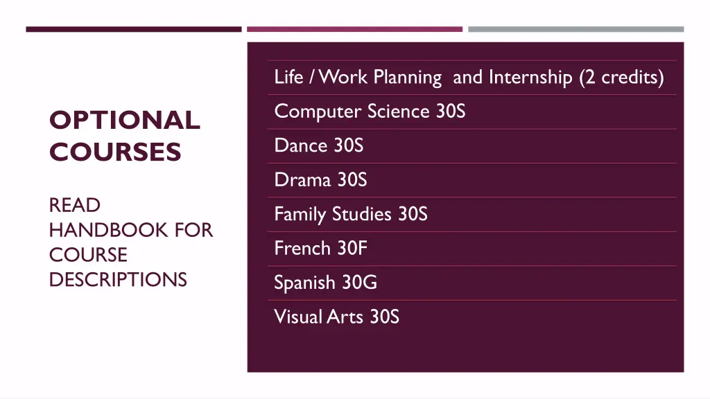 life work planning and internship 2 credits