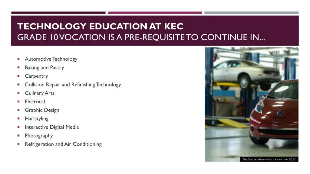technology education at kec grade 10 vocation