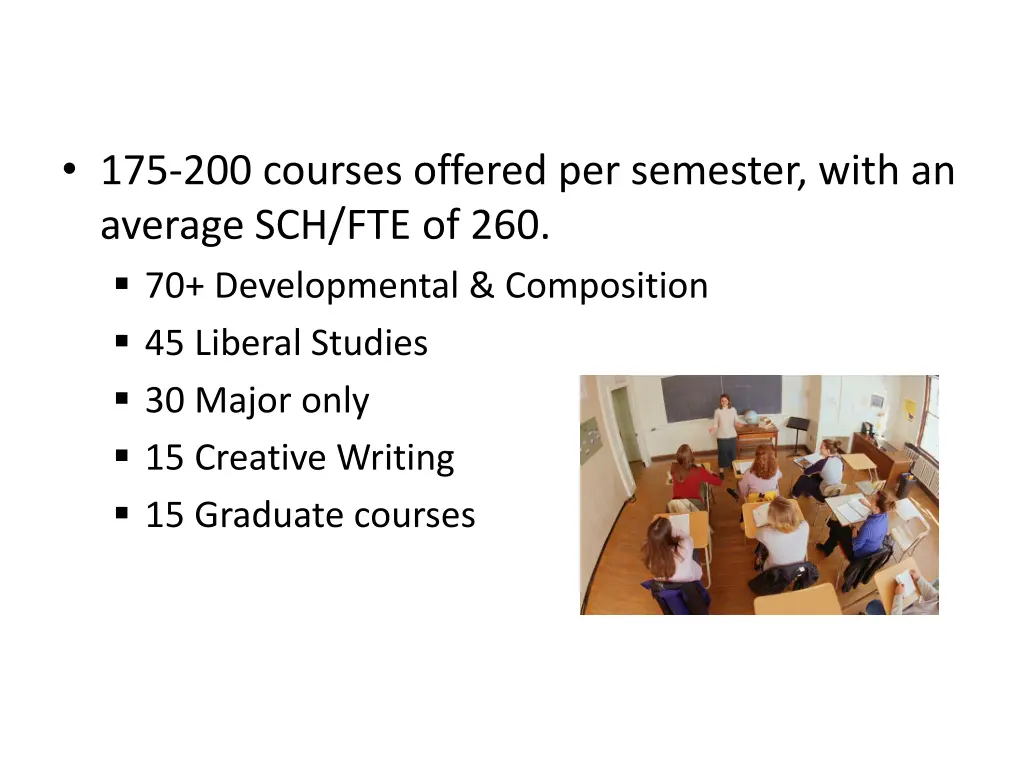 175 200 courses offered per semester with