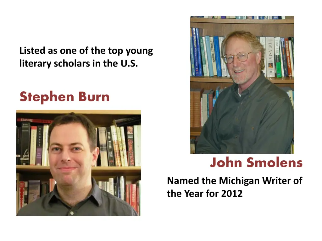listed as one of the top young literary scholars