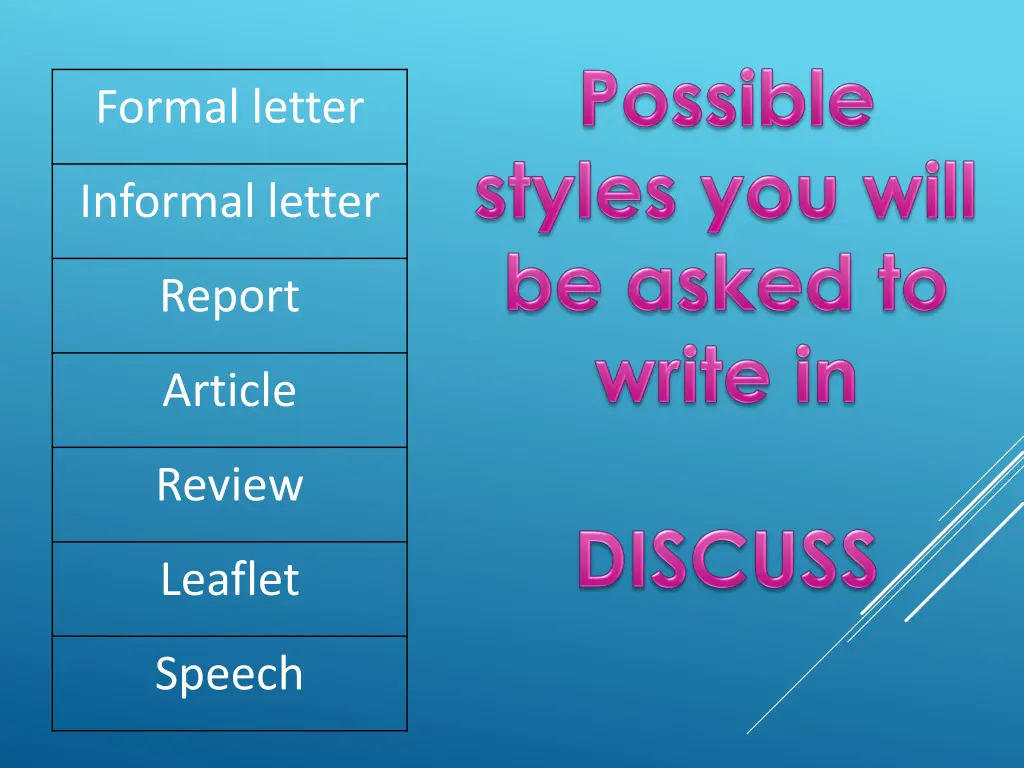 formal letter