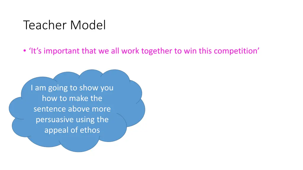 teacher model