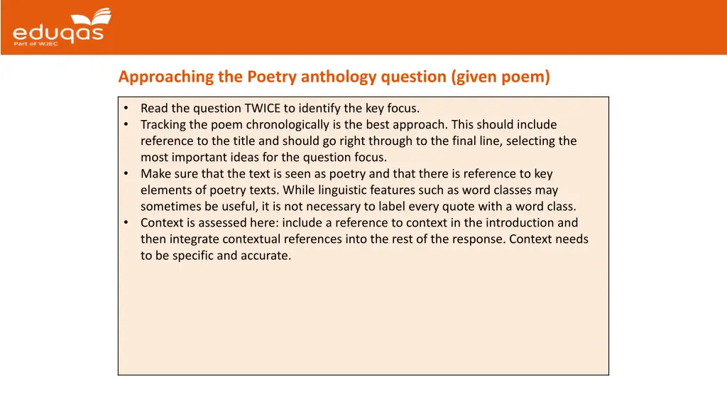 approaching the poetry anthology question given
