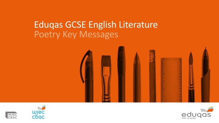 eduqas gcse english literature poetry key messages