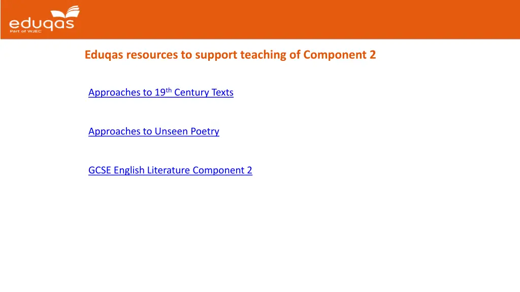 eduqas resources to support teaching of component
