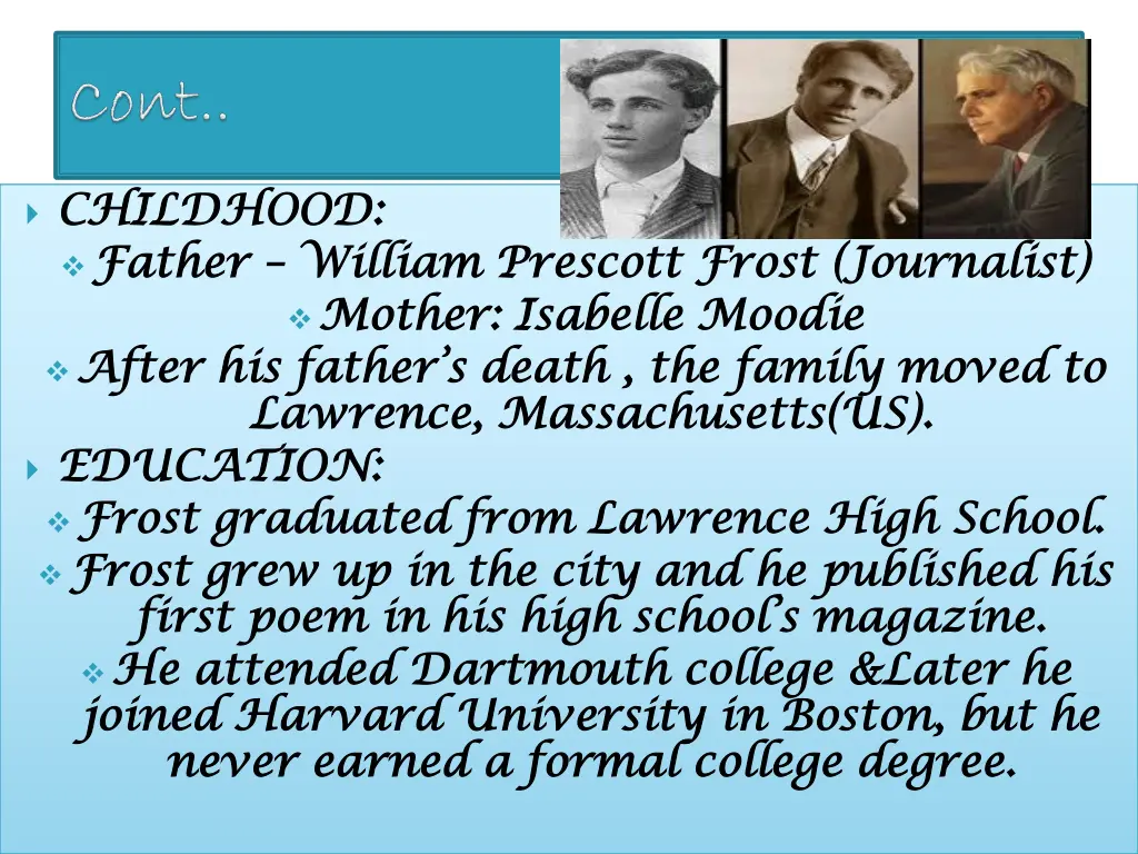 childhood childhood father father william