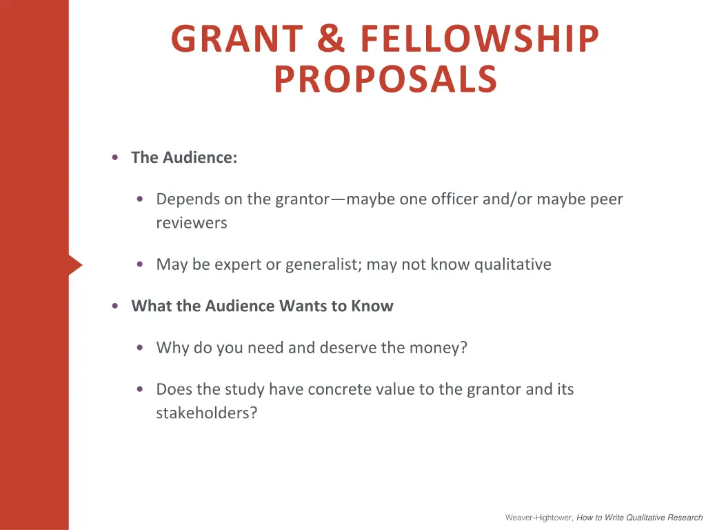 grant fellowship proposals
