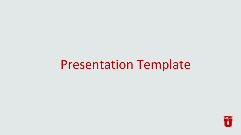 presentation template