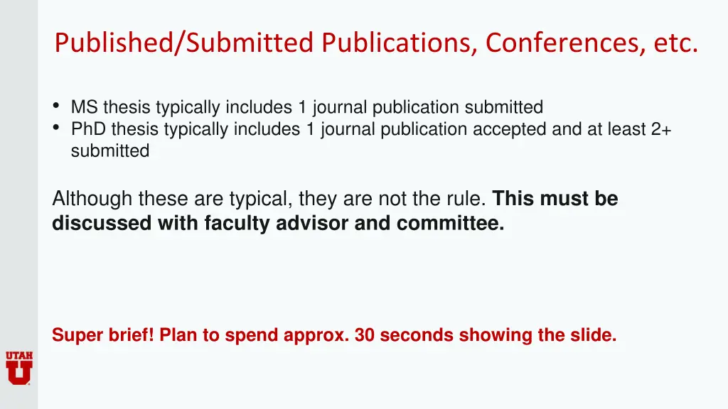 published submitted publications conferences etc