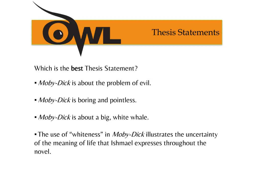 thesis statements