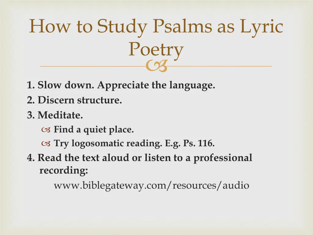 how to study psalms as lyric poetry 4