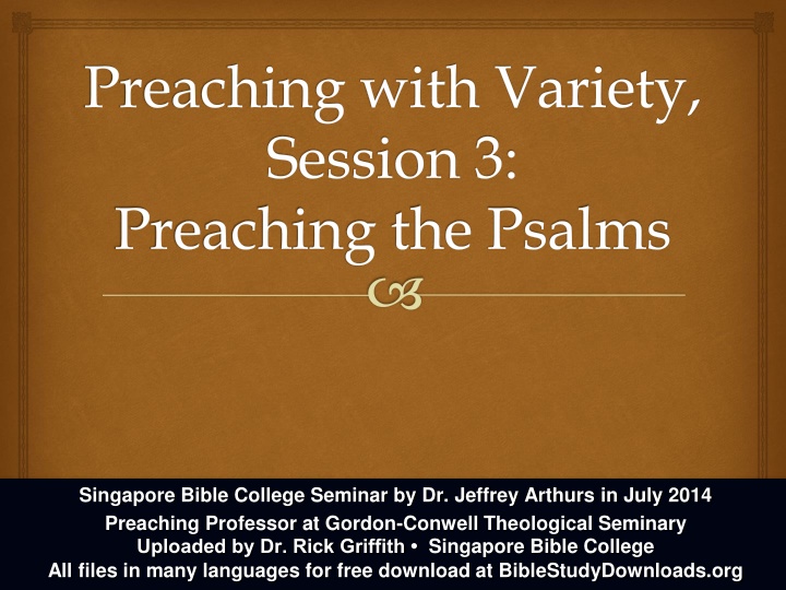 preaching with variety session 3 preaching