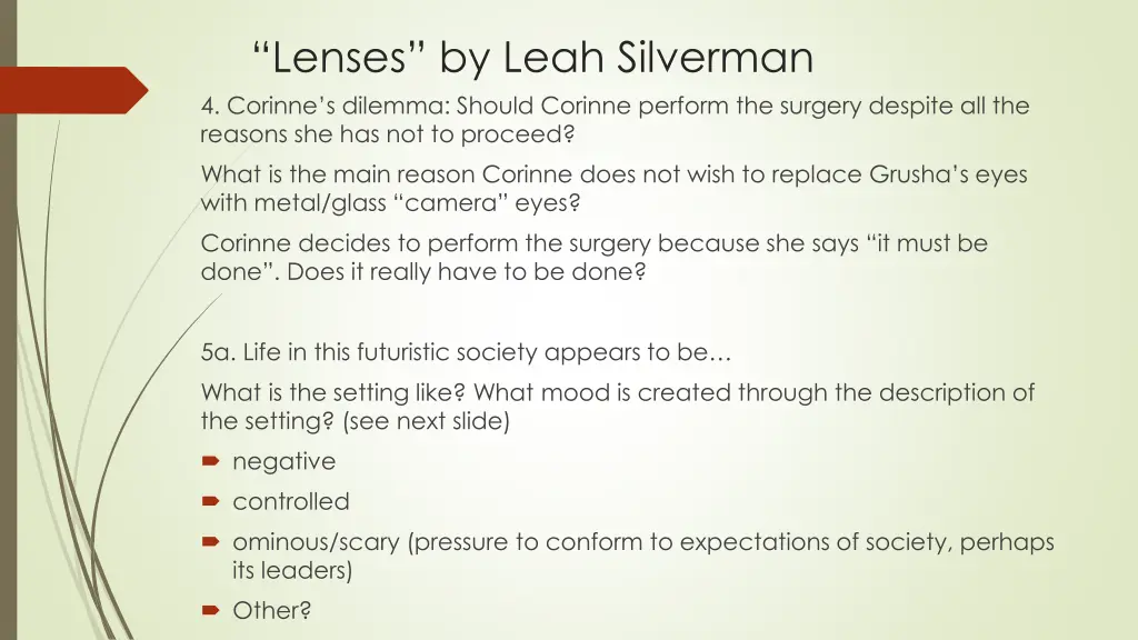 lenses by leah silverman 4 corinne s dilemma