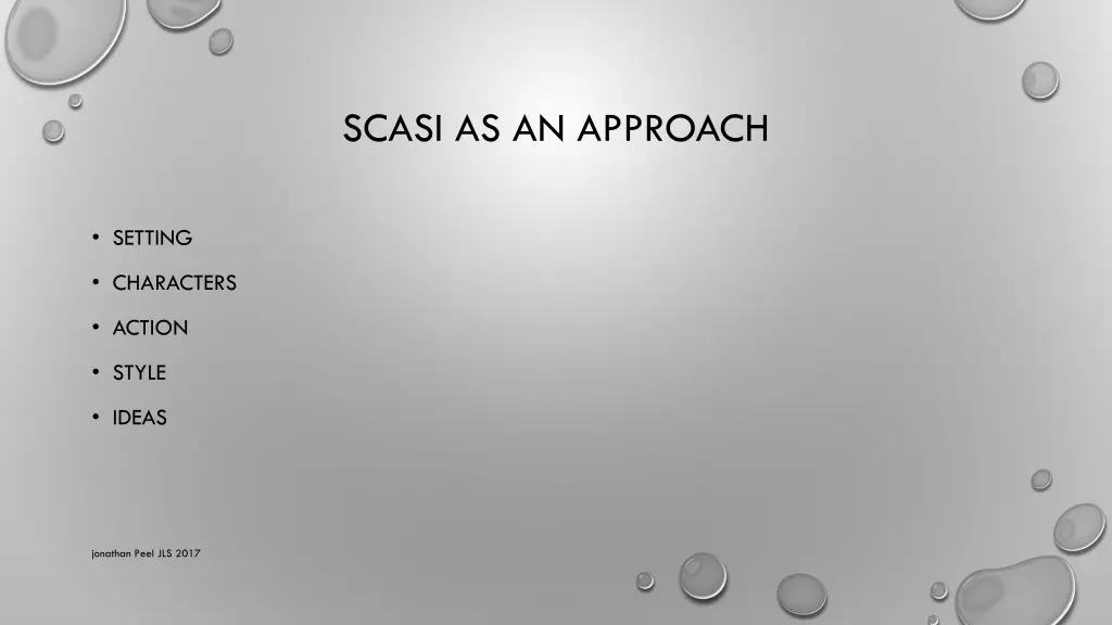 scasi as an approach