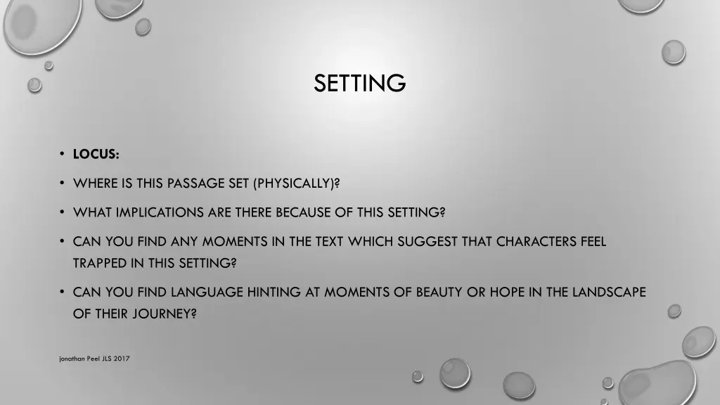 setting