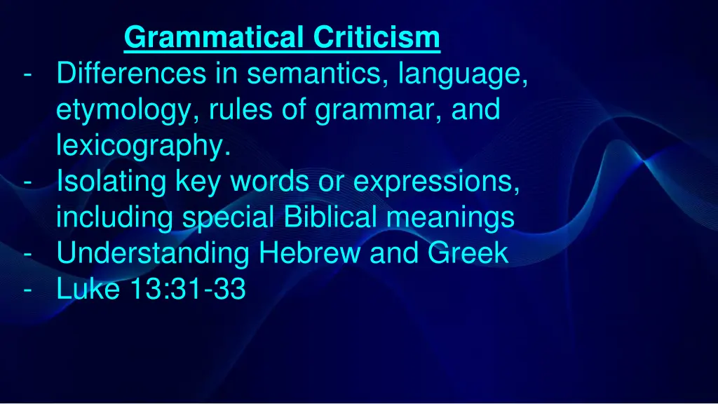 grammatical criticism differences in semantics
