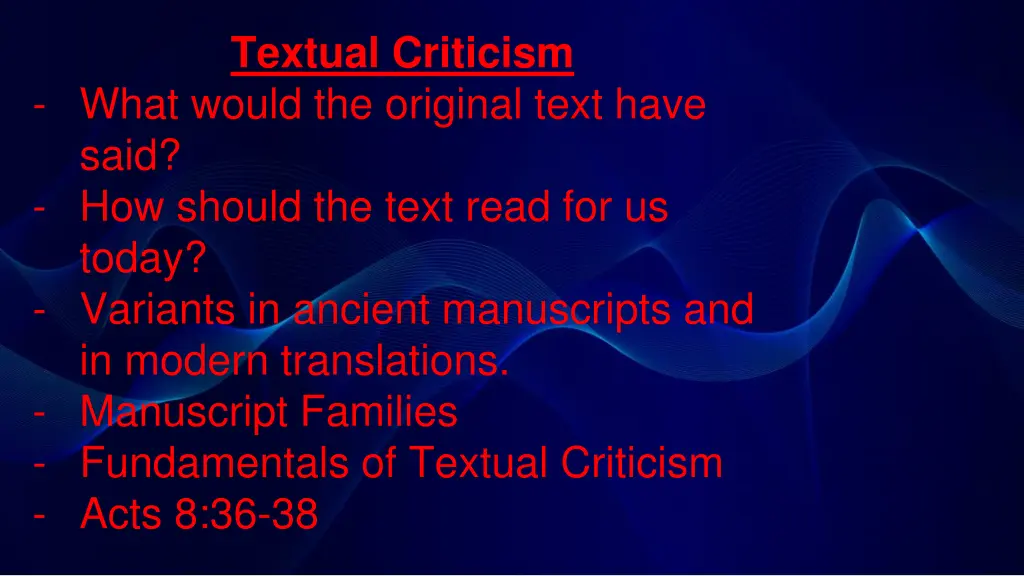 textual criticism