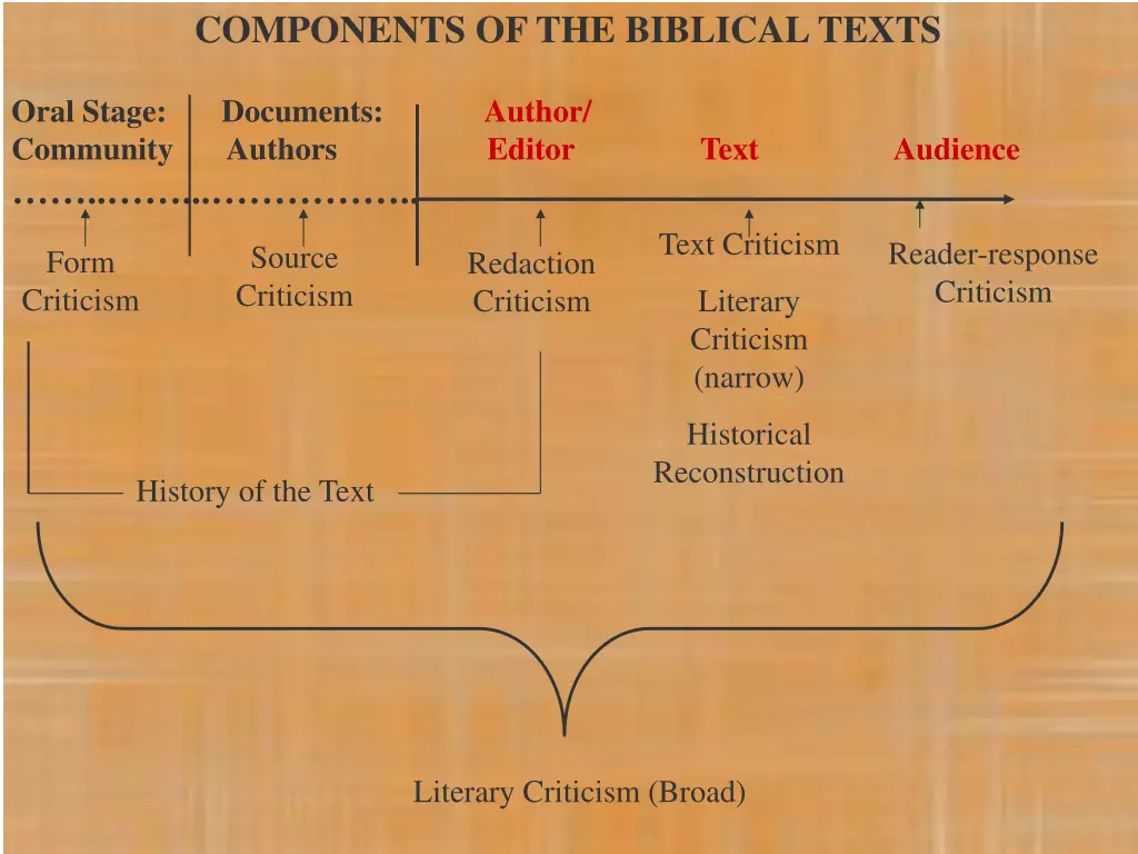 components of the biblical texts