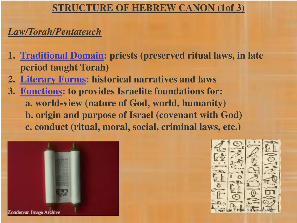 structure of hebrew canon 1of 3