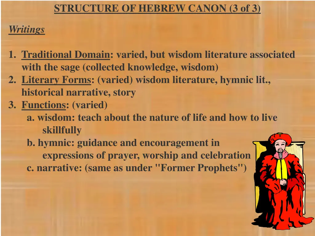 structure of hebrew canon 3 of 3