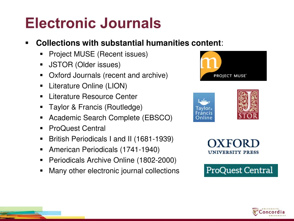 electronic journals