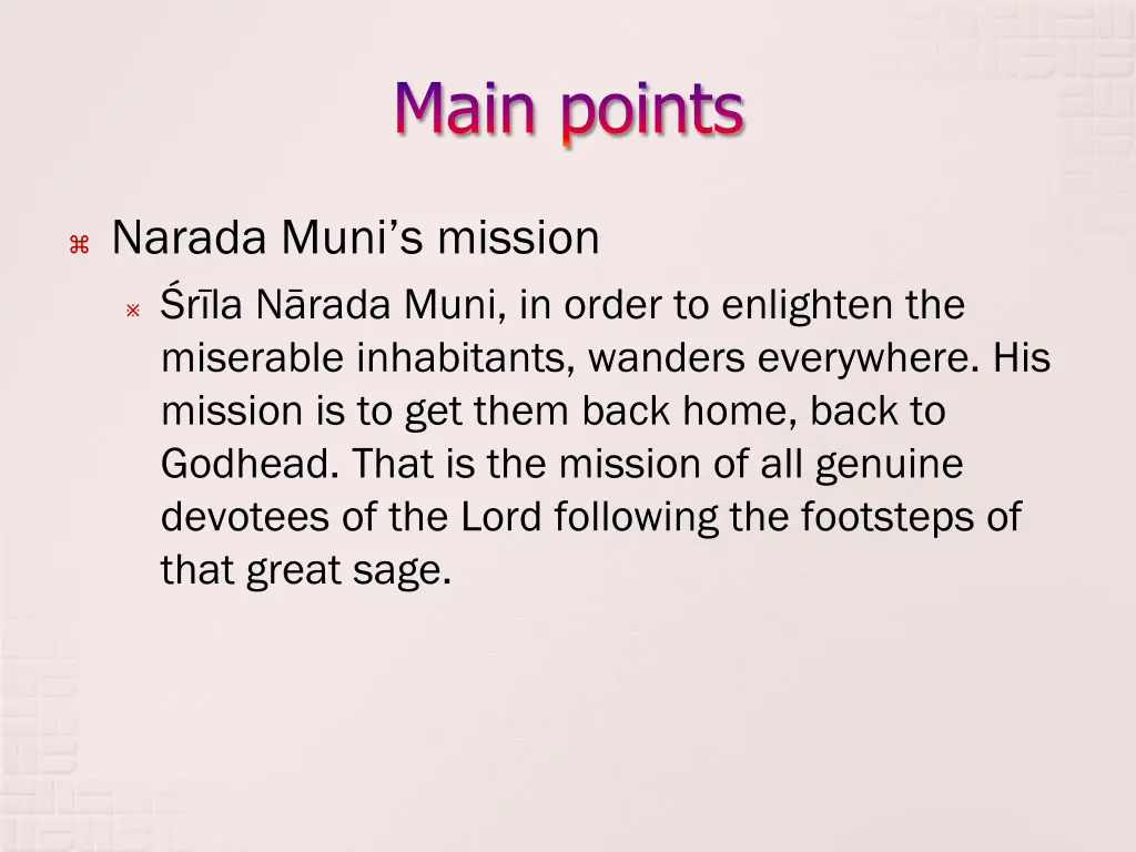 main points 10