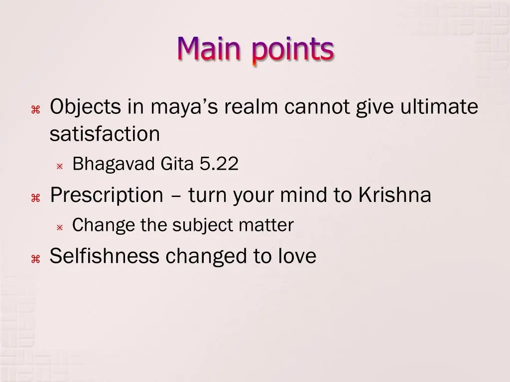 main points 6