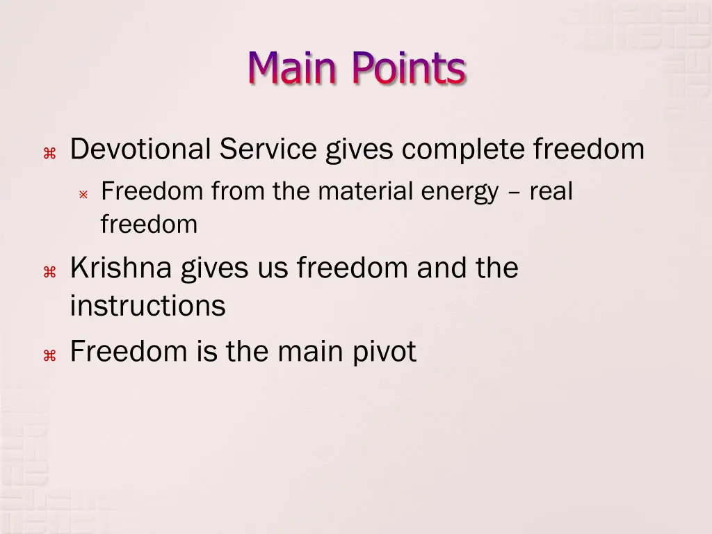 main points 9