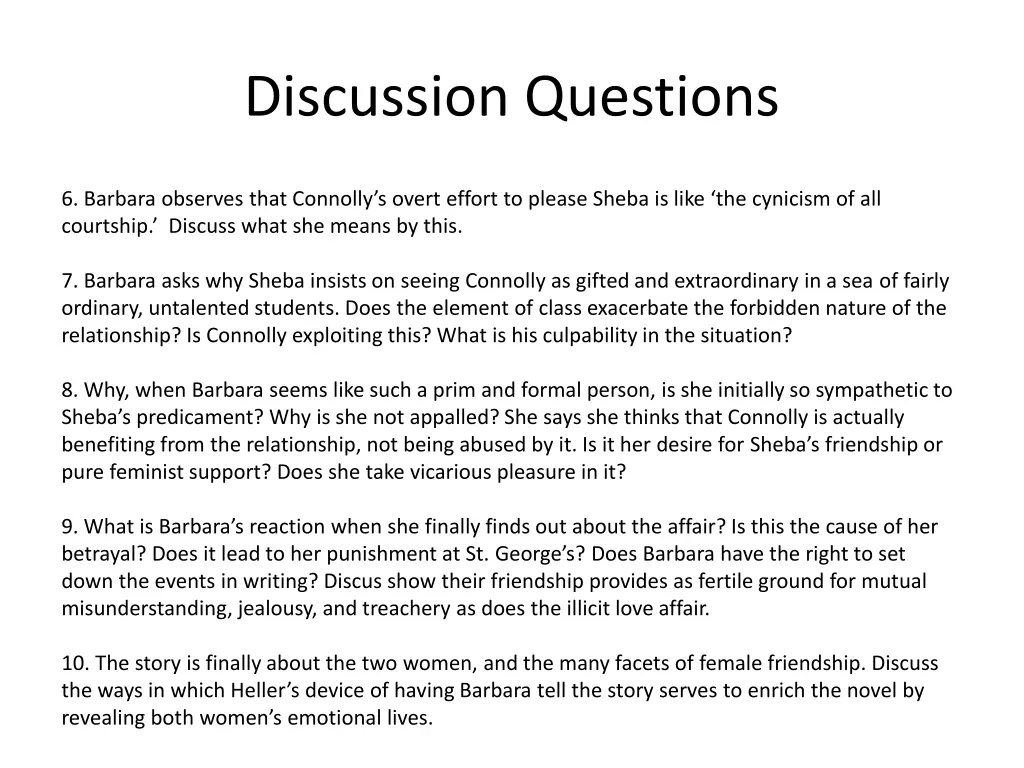 discussion questions 1
