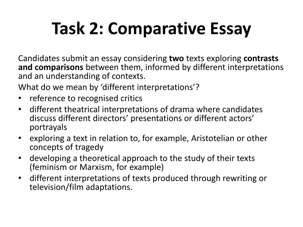 task 2 comparative essay