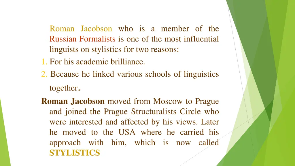 roman jacobson who is a member of the russian