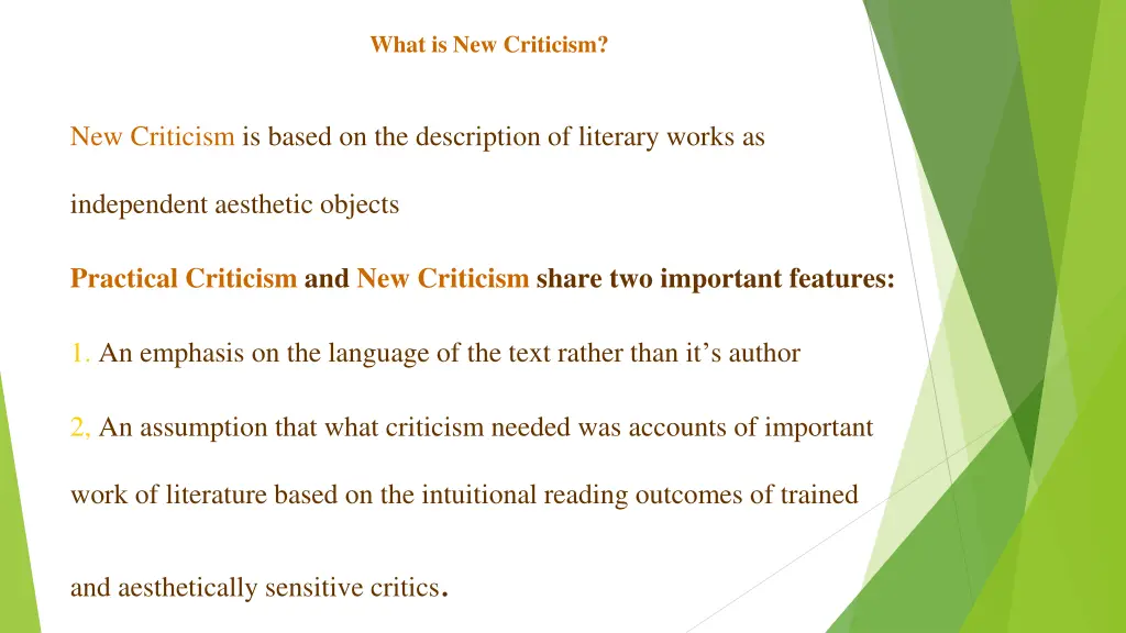 what is new criticism