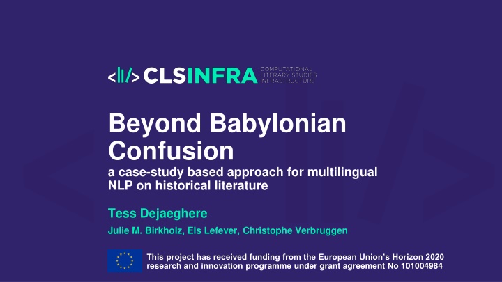 beyond babylonian confusion a case study based