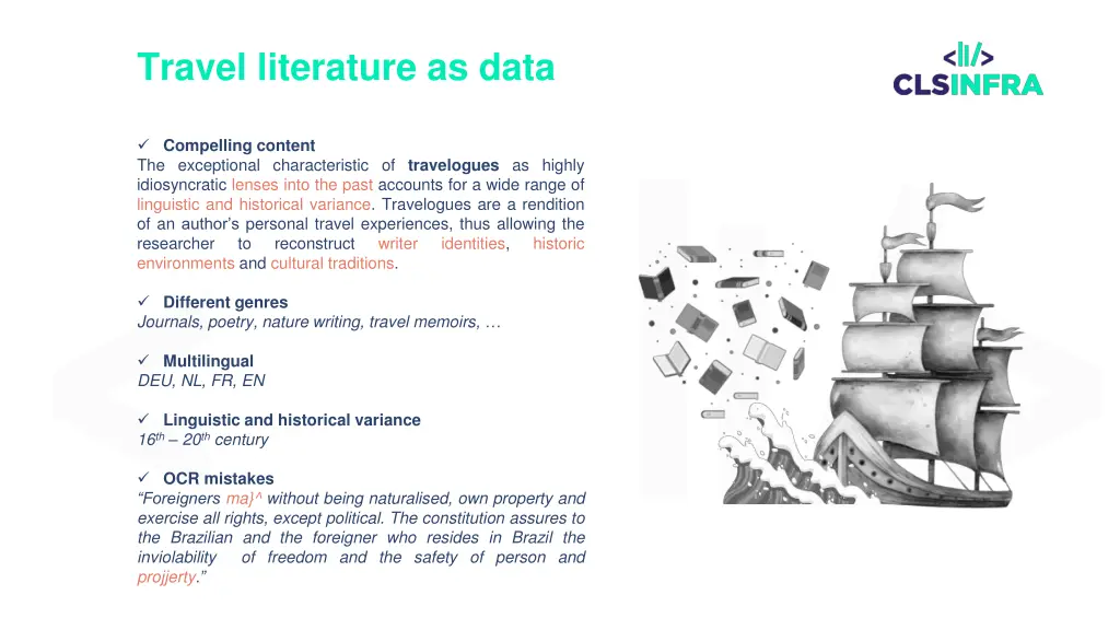 travel literature as data
